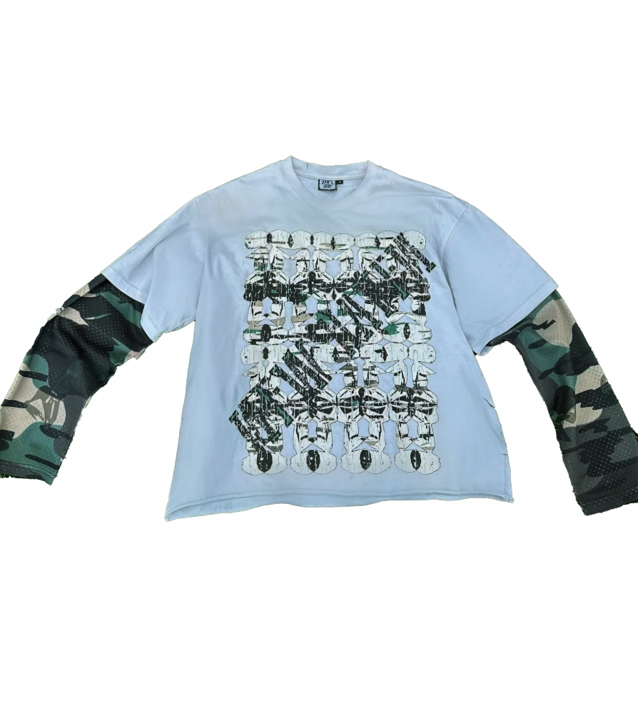 OLOGUN MESH SLEEVE TEE