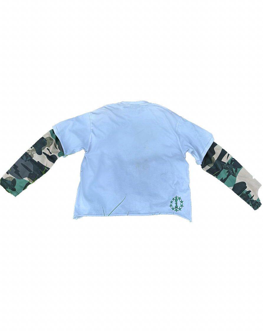 OLOGUN MESH SLEEVE TEE